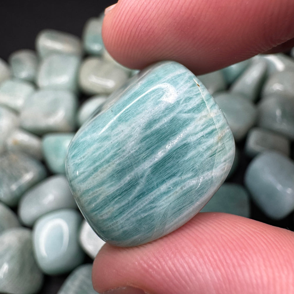 Amazonite (Brazil) tumbled stone