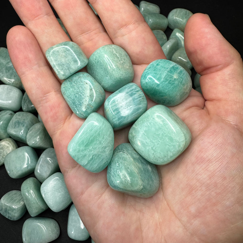 Amazonite (Brazil) tumbled stone
