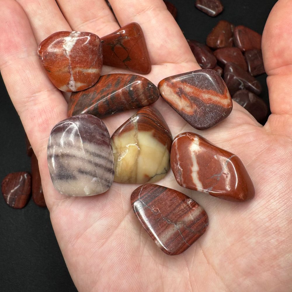 Red Dolomite tumbled stone