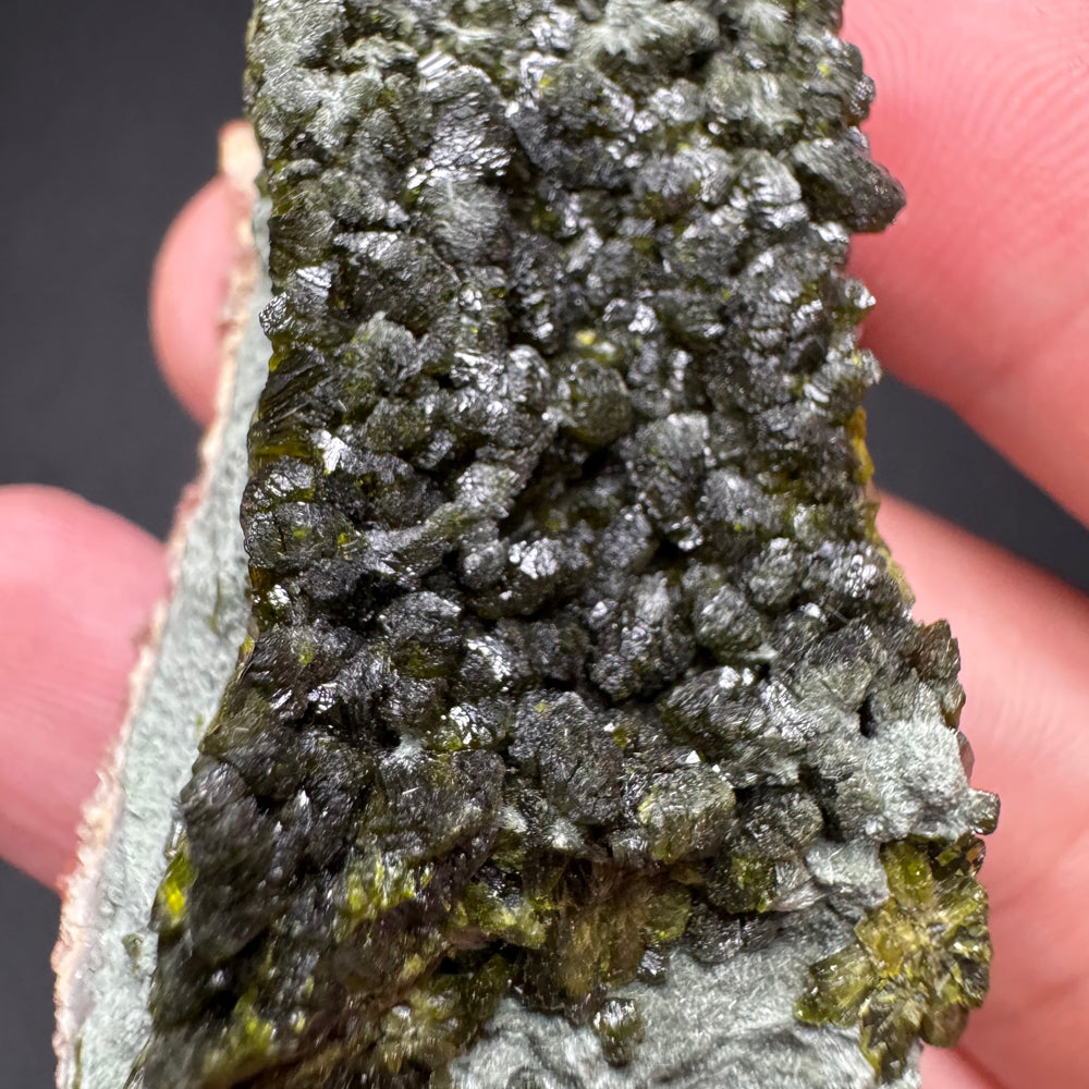 Epidote in Quartz
