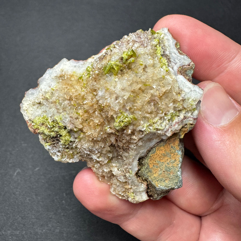 Epidote in Quartz