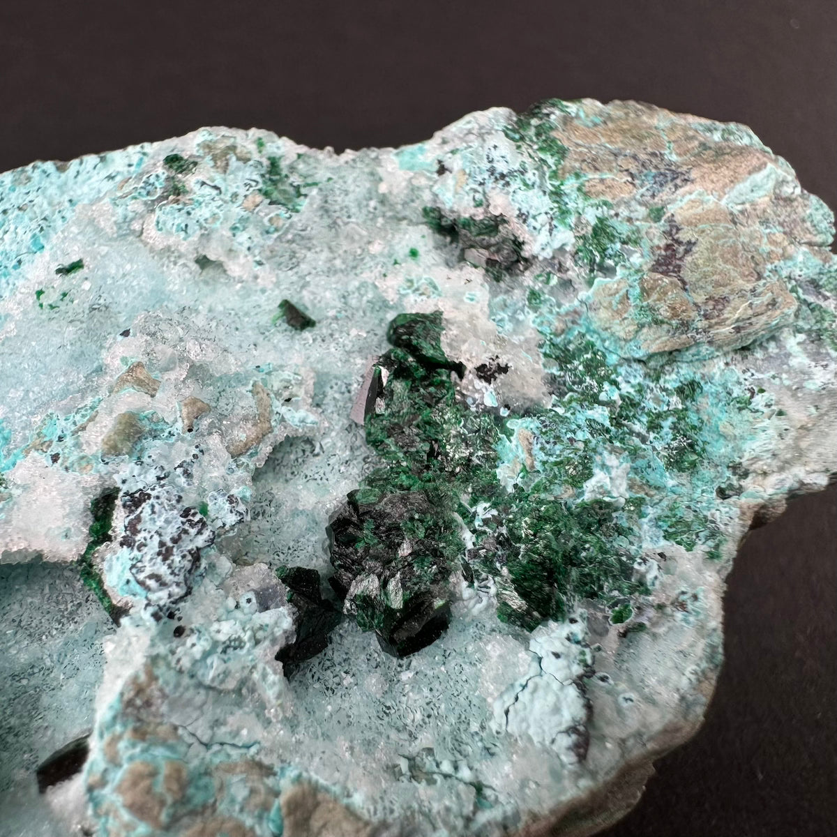 Chrysocolla with Malachite (Druzy)