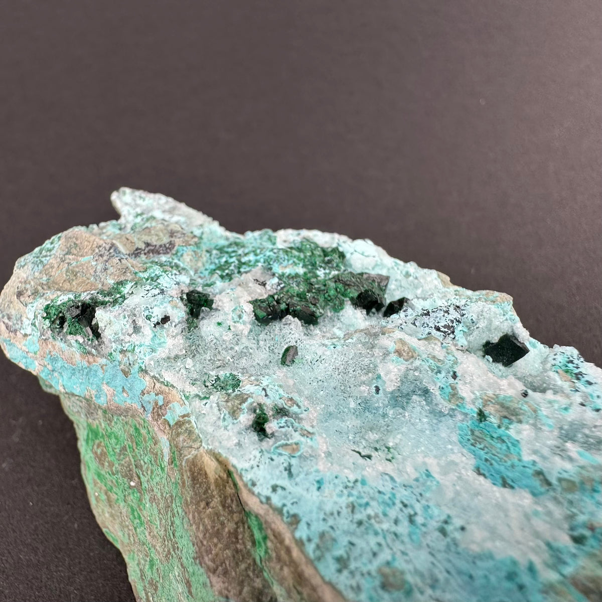 Chrysocolla with Malachite (Druzy)