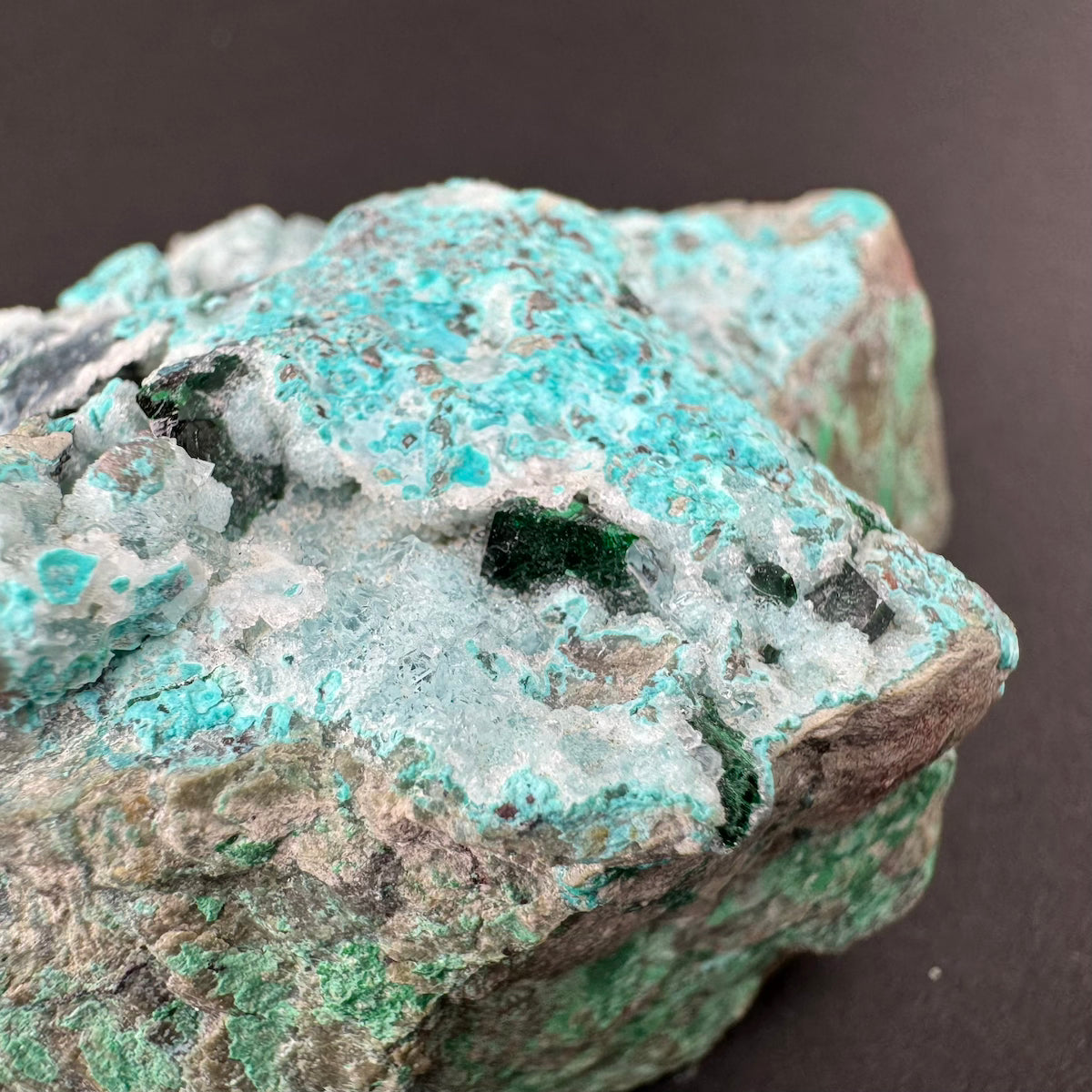 Chrysocolla with Malachite (Druzy)