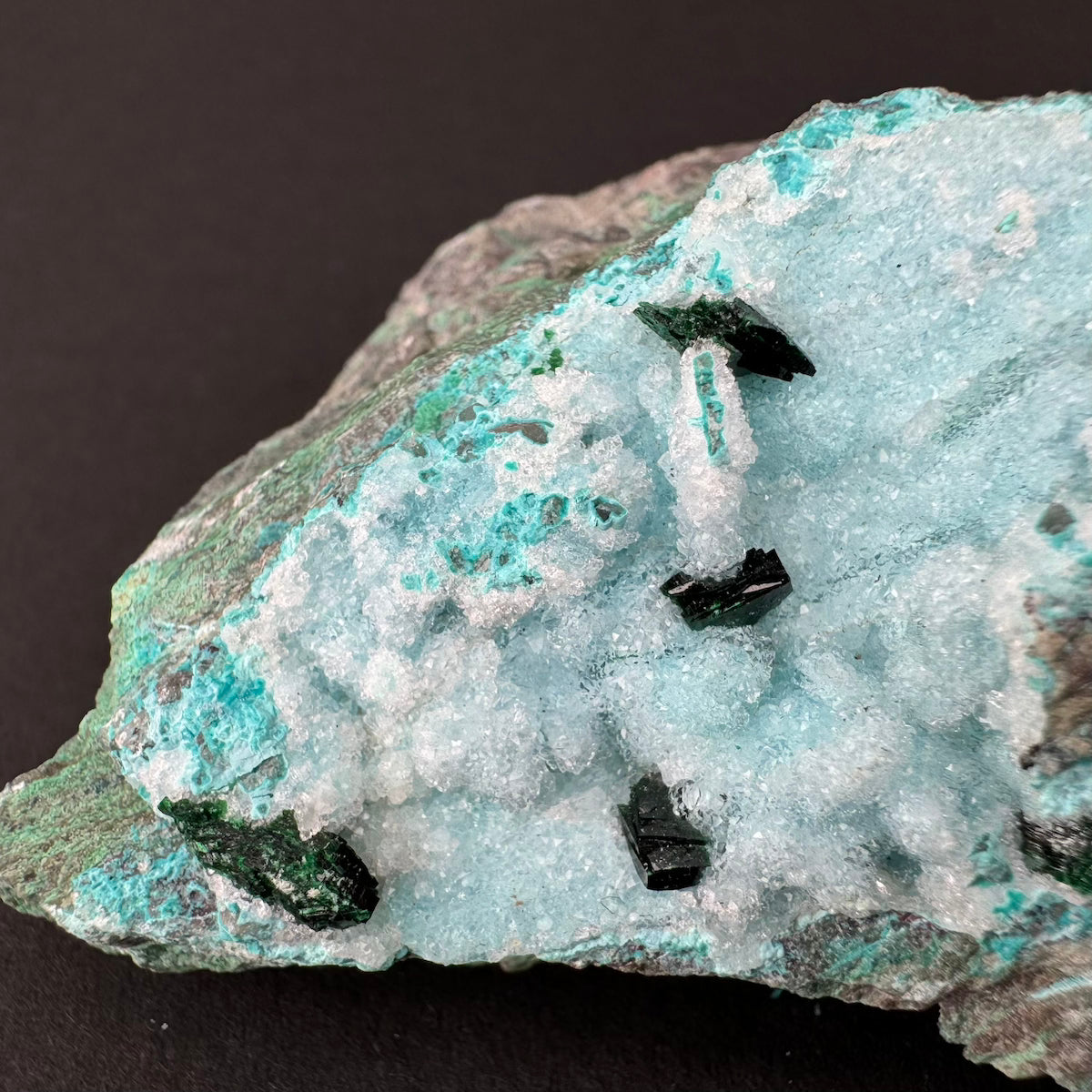 Chrysocolla with Malachite (Druzy)