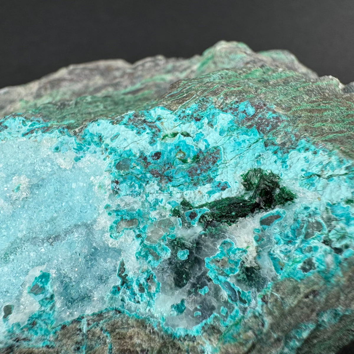 Chrysocolla with Malachite (Druzy)