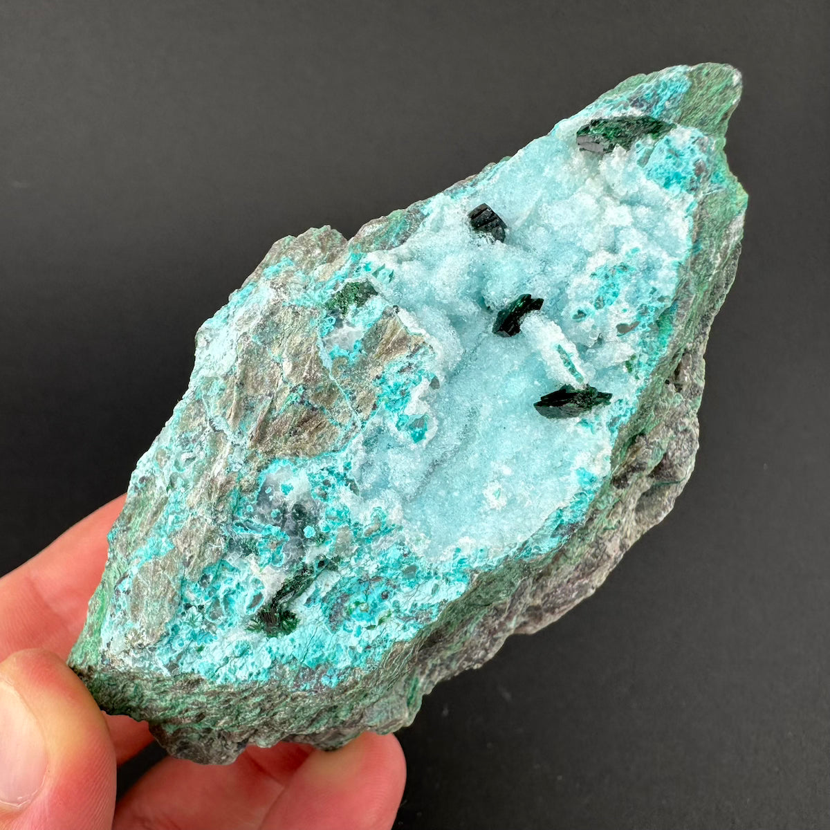 Chrysocolla with Malachite (Druzy)