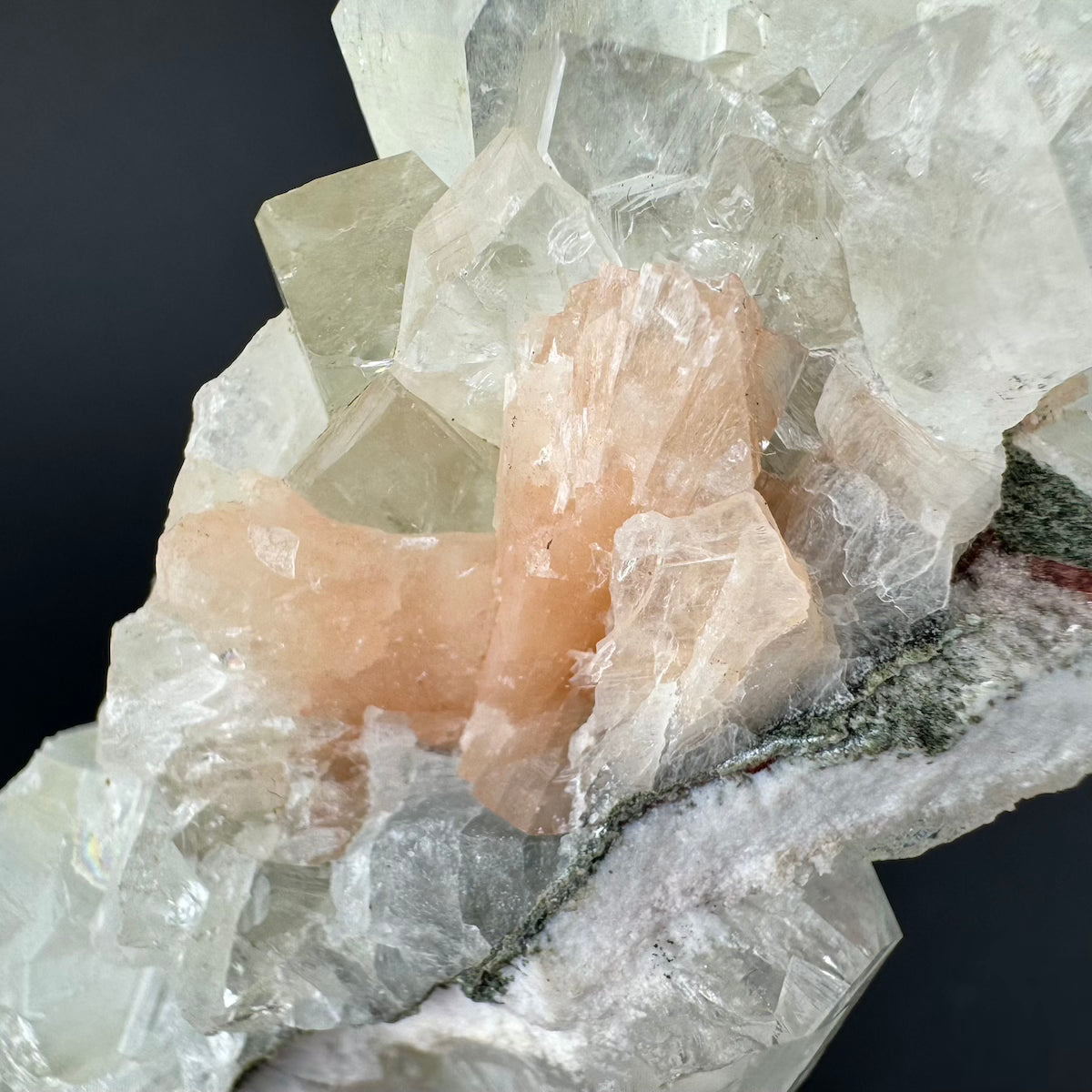 Apophyllite with Stilbite