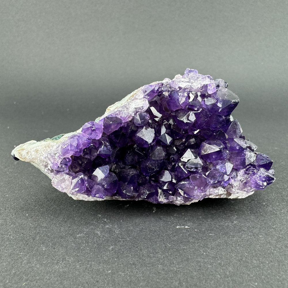 Amethyst with Calcite