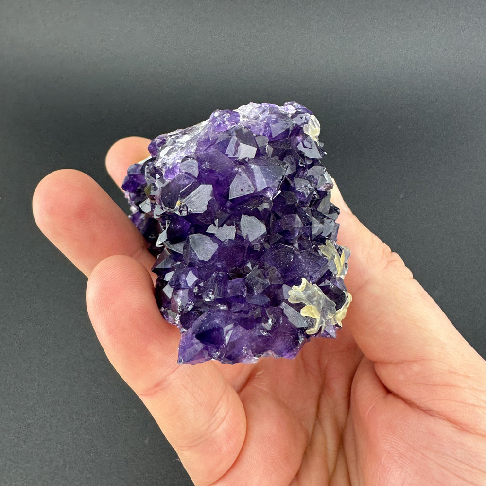 Amethyst with Calcite