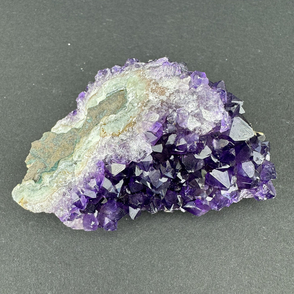 Amethyst with Calcite