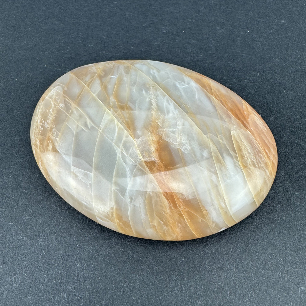 Moonstone palm stone