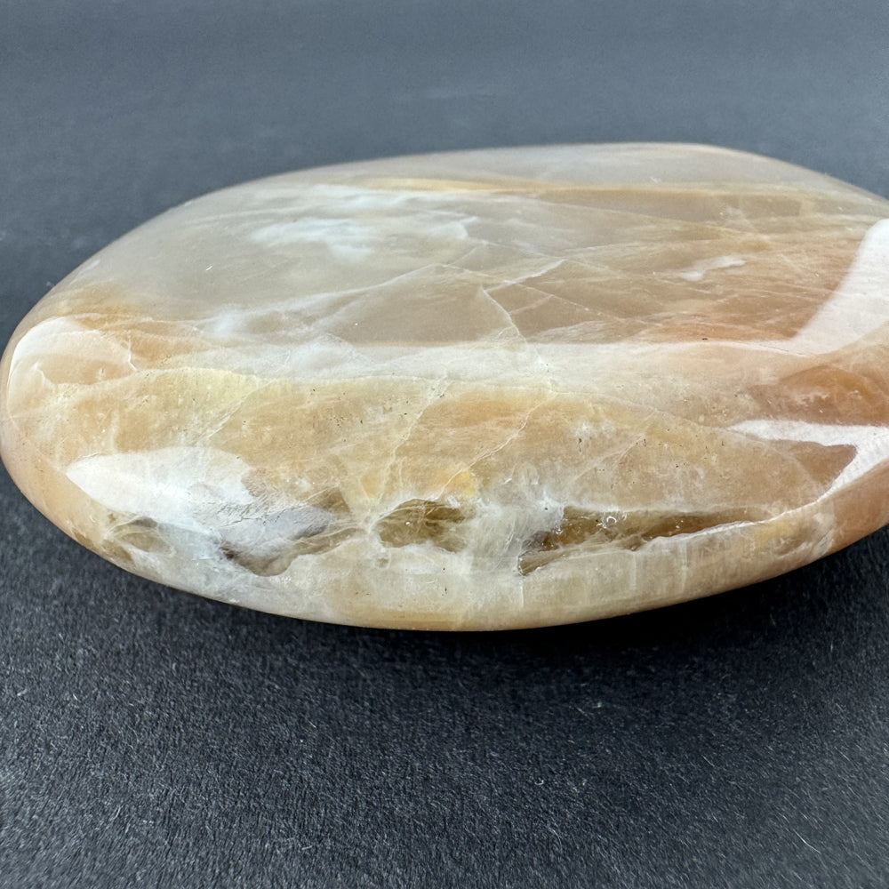 Moonstone palm stone