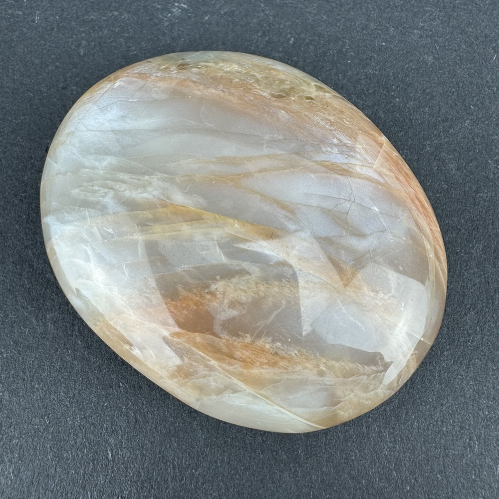 Moonstone palm stone