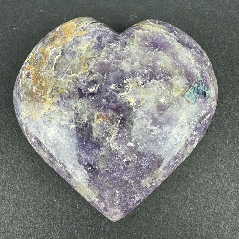 Lepidolite heart