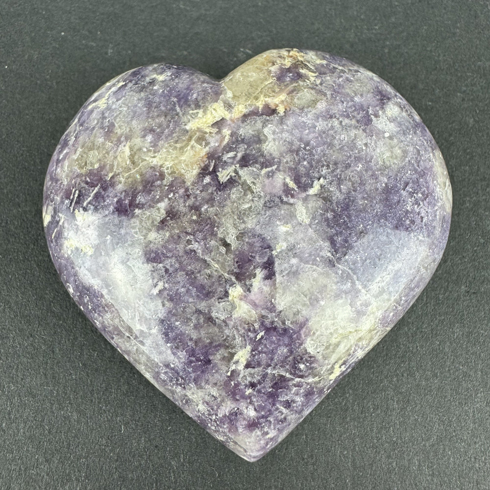 Lepidolite heart