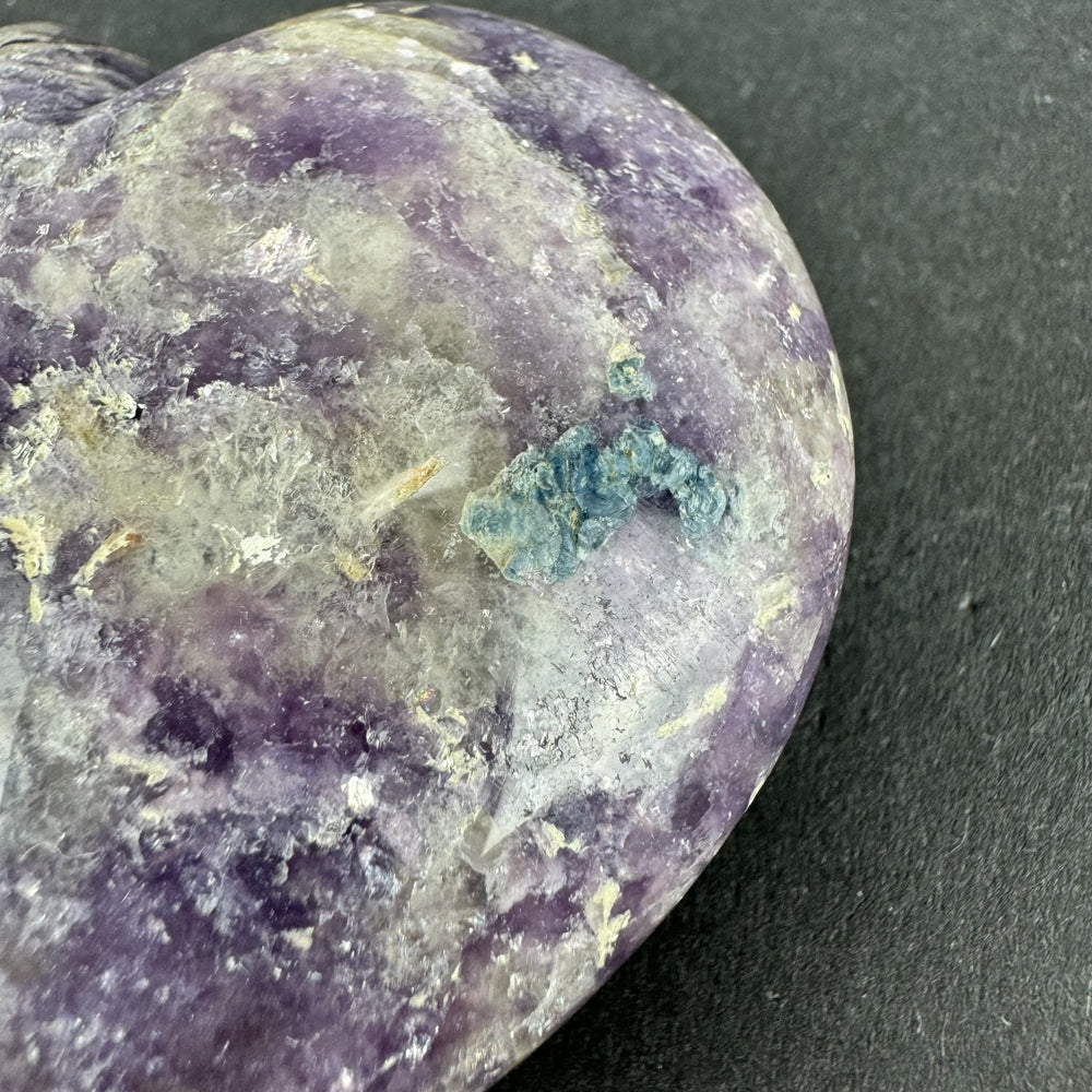 Lepidolite heart