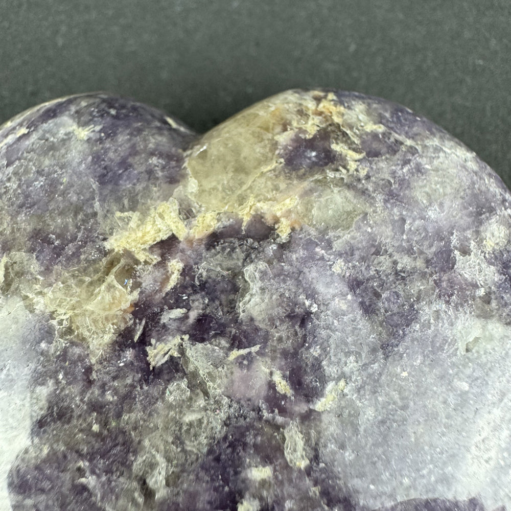 Lepidolite heart