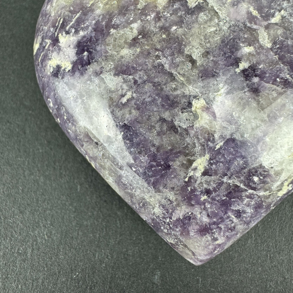 Lepidolite heart