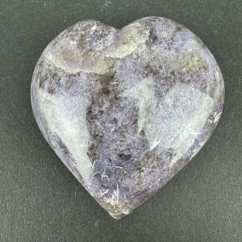 Lepidolite heart