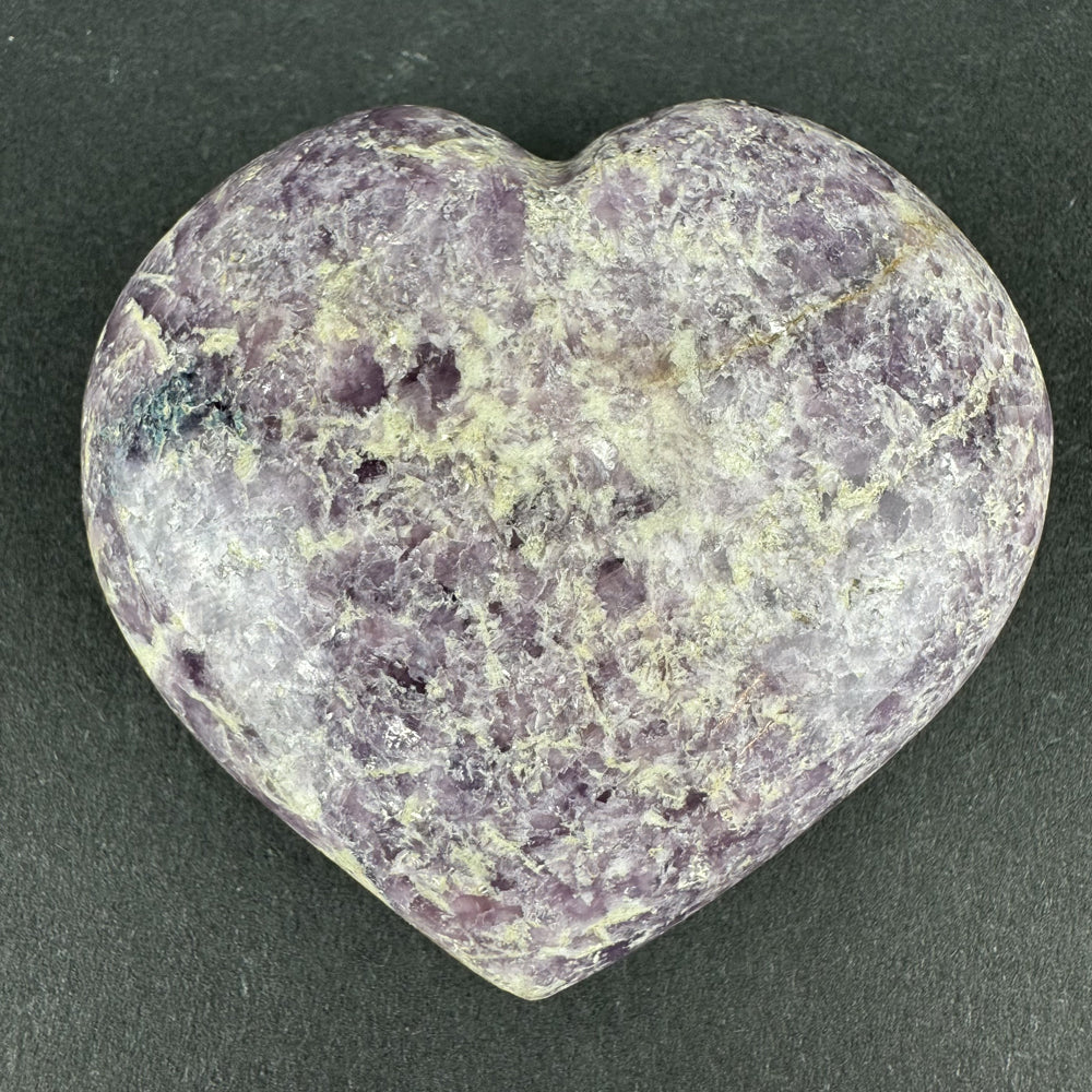 Lepidolite heart