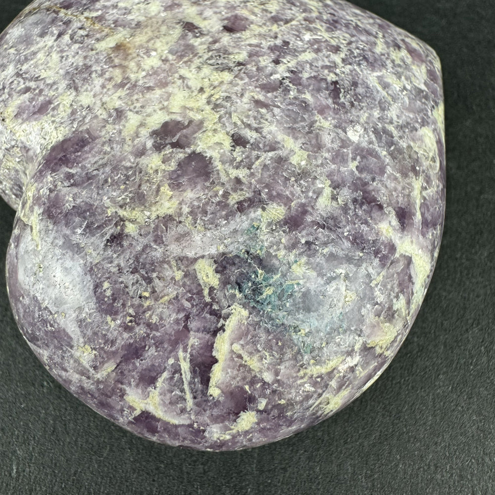 Lepidolite heart