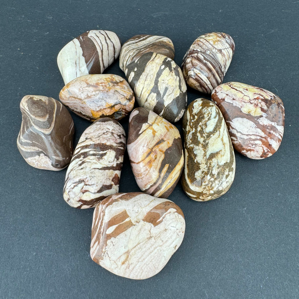 Zebra Jasper tumbled stone