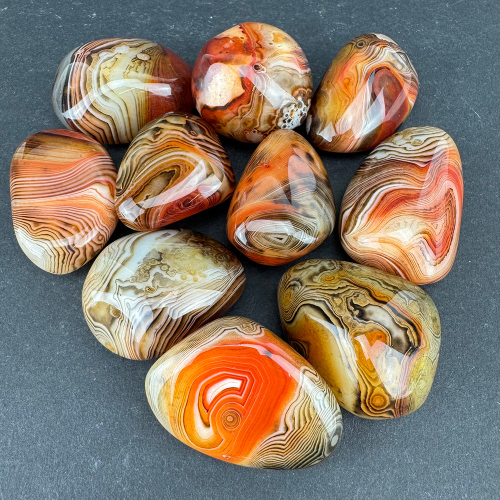 Sardonyx tumbled stone