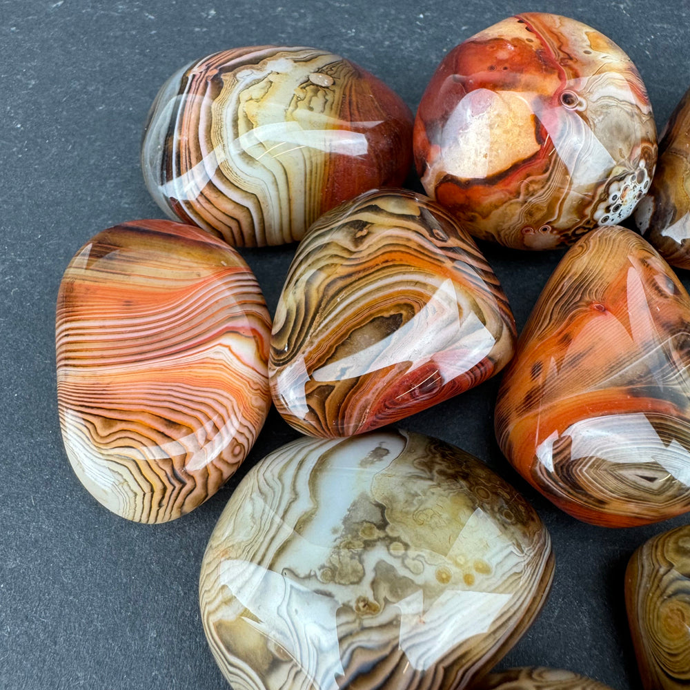Sardonyx tumbled stone