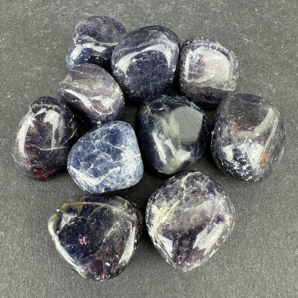 Iolite tumbled stone