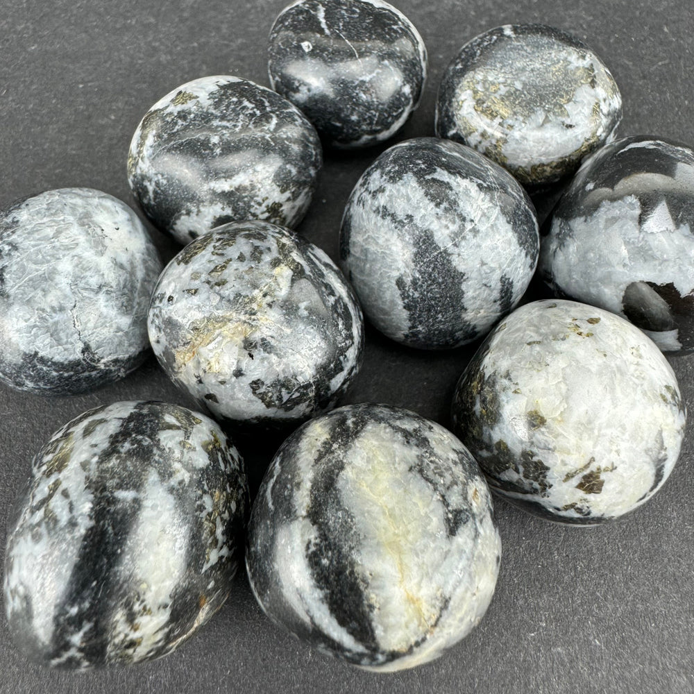 Zebra Onyx tumbled stone