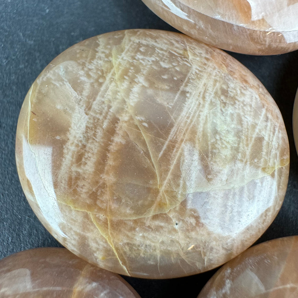Moonstone tumbled stone
