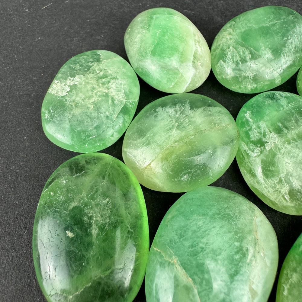 Green Fluorite tumbled stone