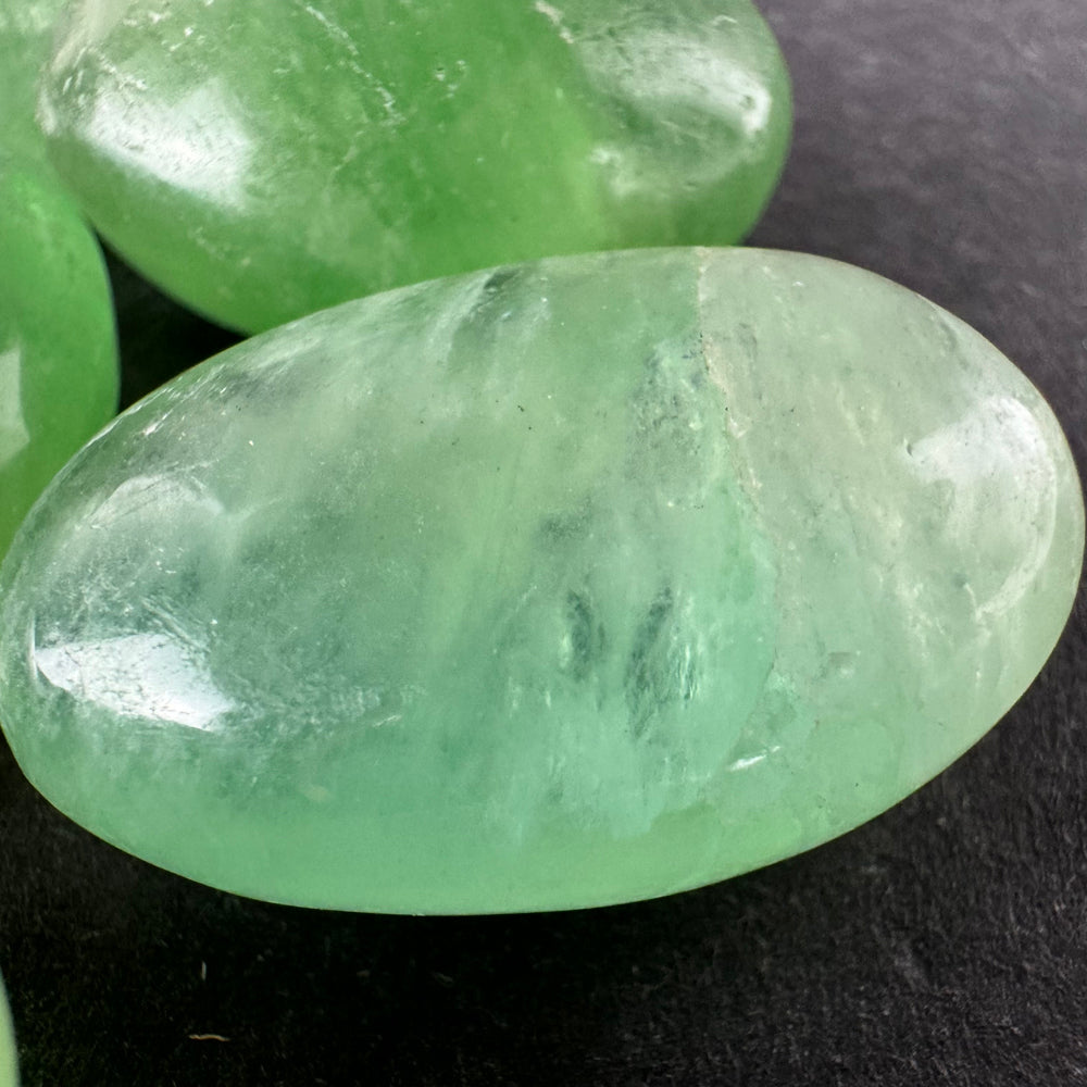 Green Fluorite tumbled stone