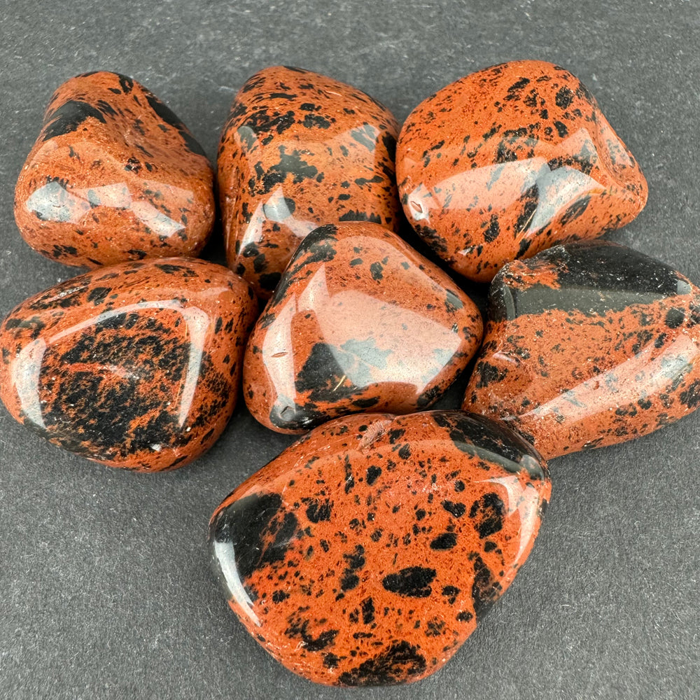 Mahogany Obsidian tumbled stone