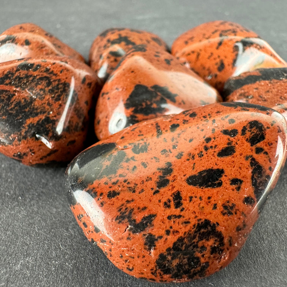 Mahogany Obsidian tumbled stone