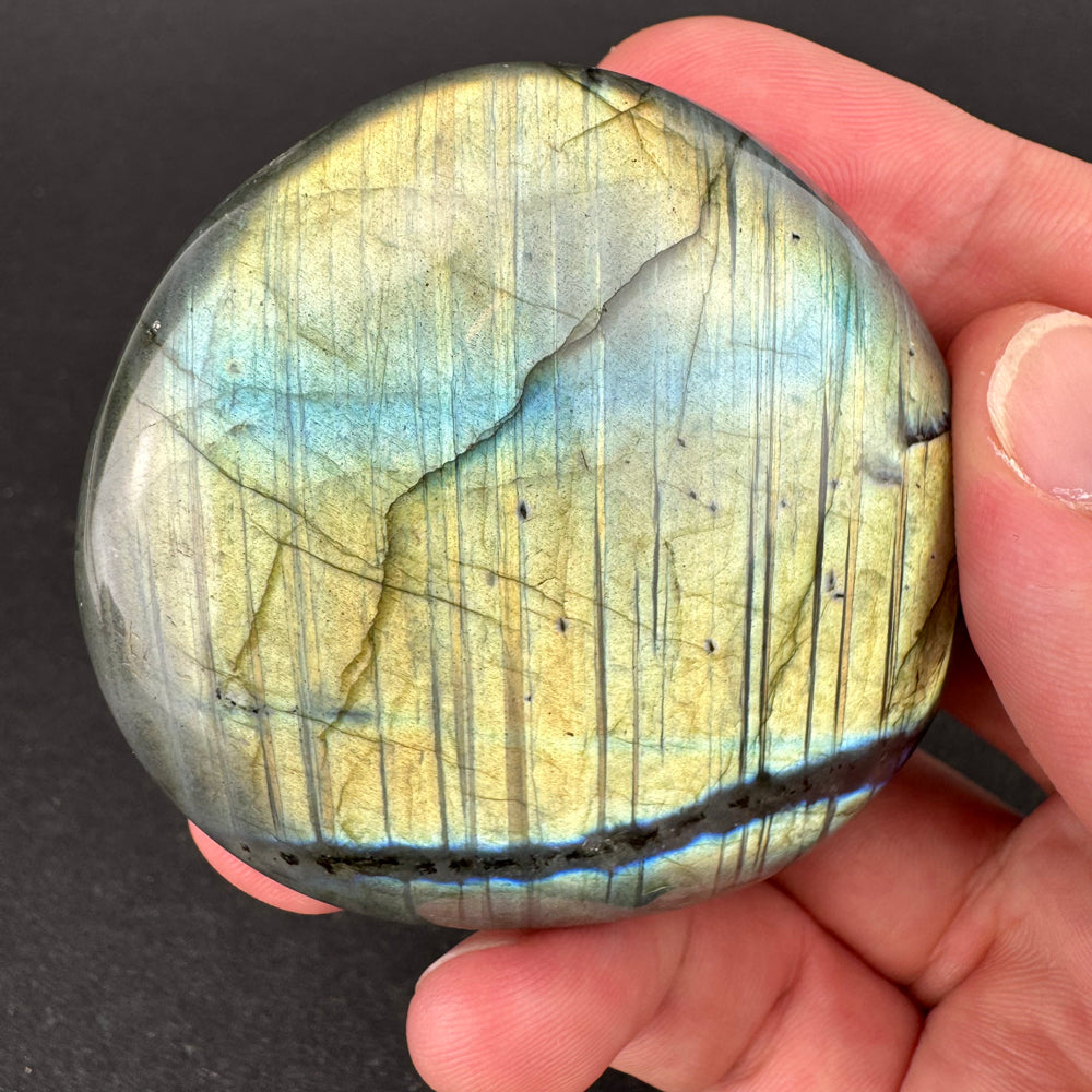 Labradorite palm stone
