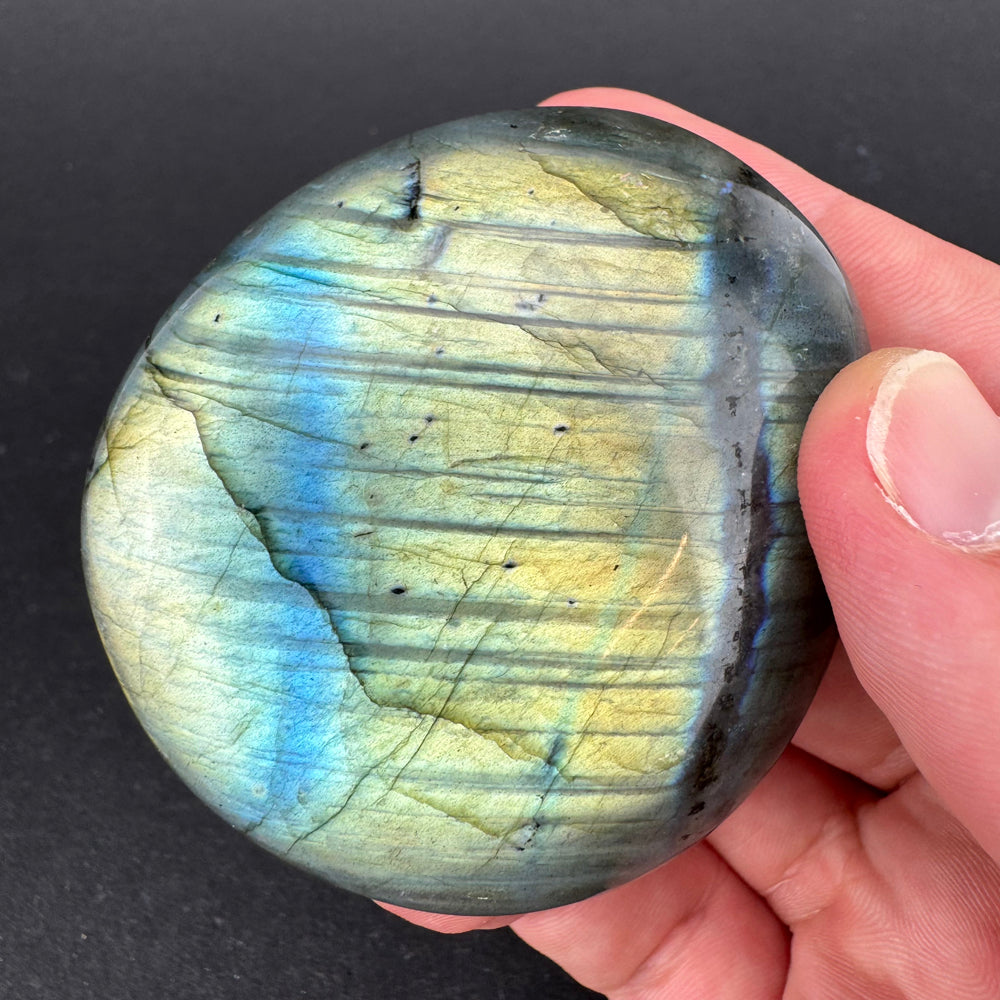 Labradorite palm stone