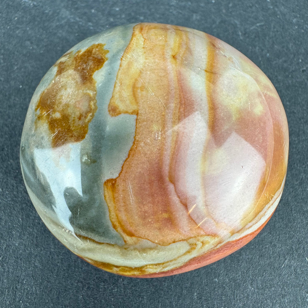 Polychrome Jasper palm stone
