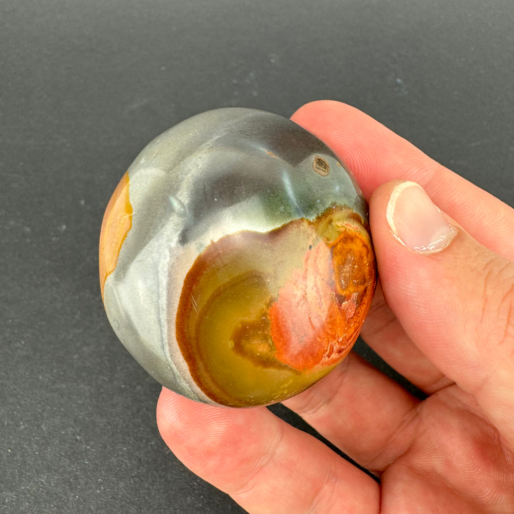 Polychrome Jasper palm stone