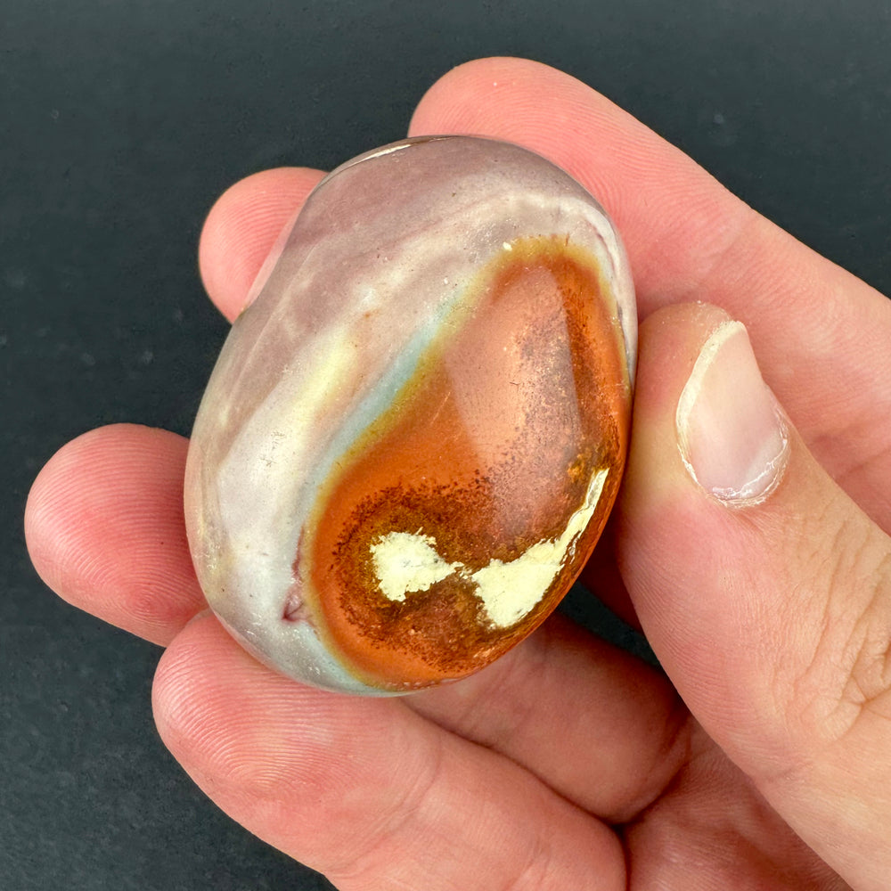 Polychrome Jasper palm stone