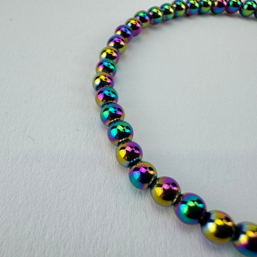 Hematiet (Titanium) armband