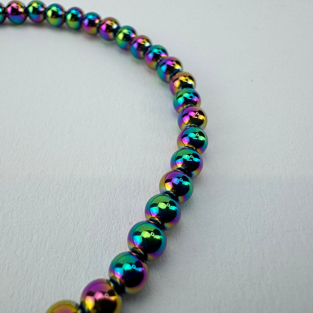 Hematiet (Titanium) armband