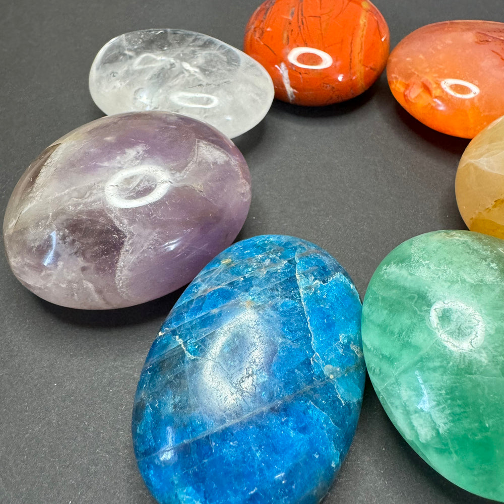 Palm Stone Chakra Set