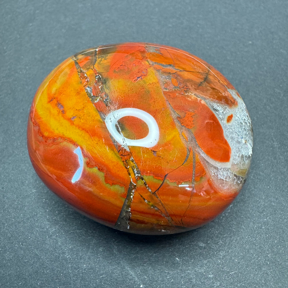 Red Jasper palm stone