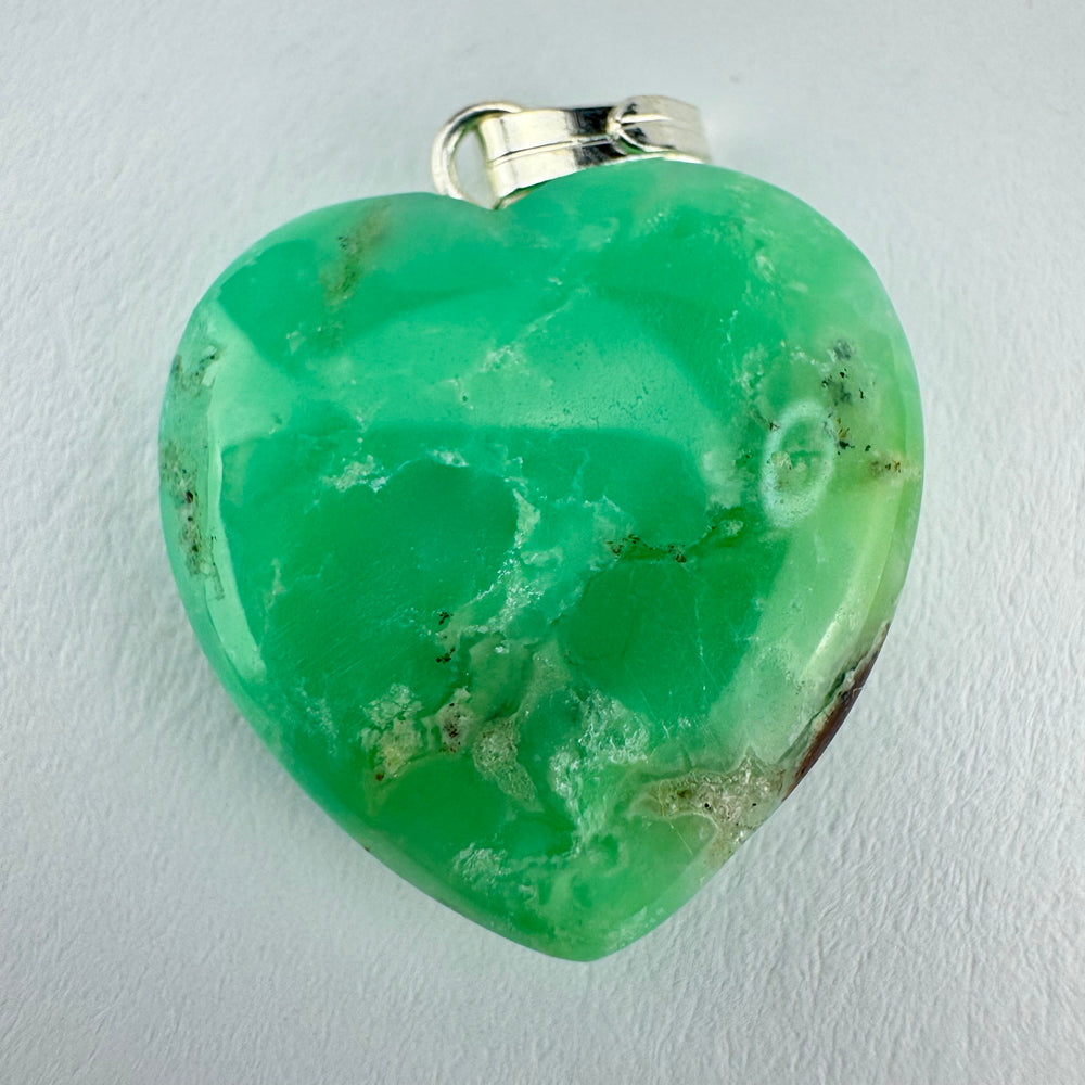 Chrysopraas kettinghanger hart