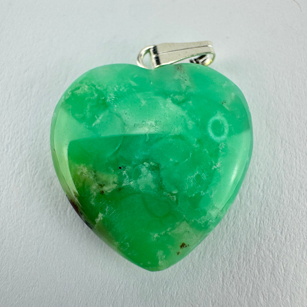 Chrysopraas kettinghanger hart