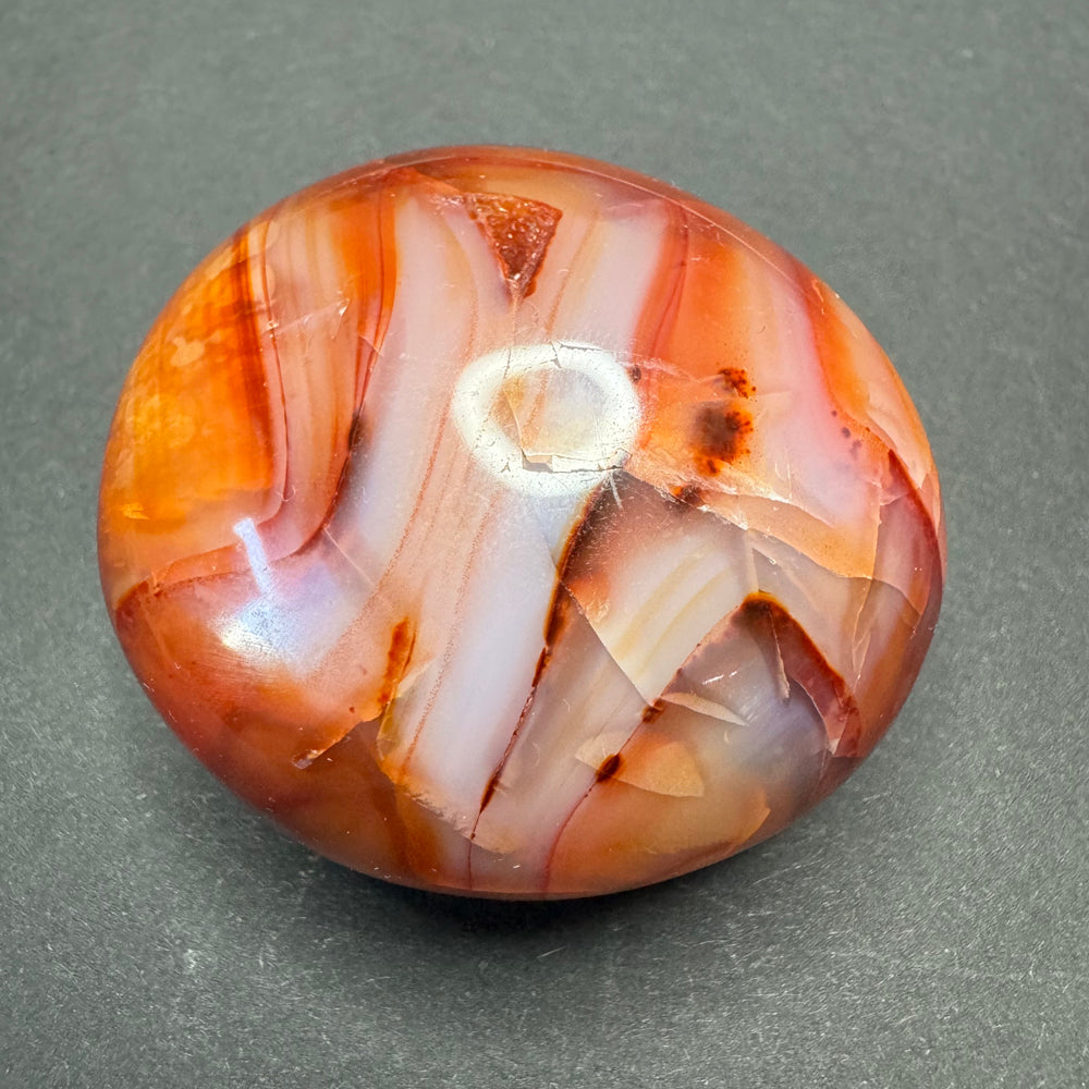 Carnelian palm stone