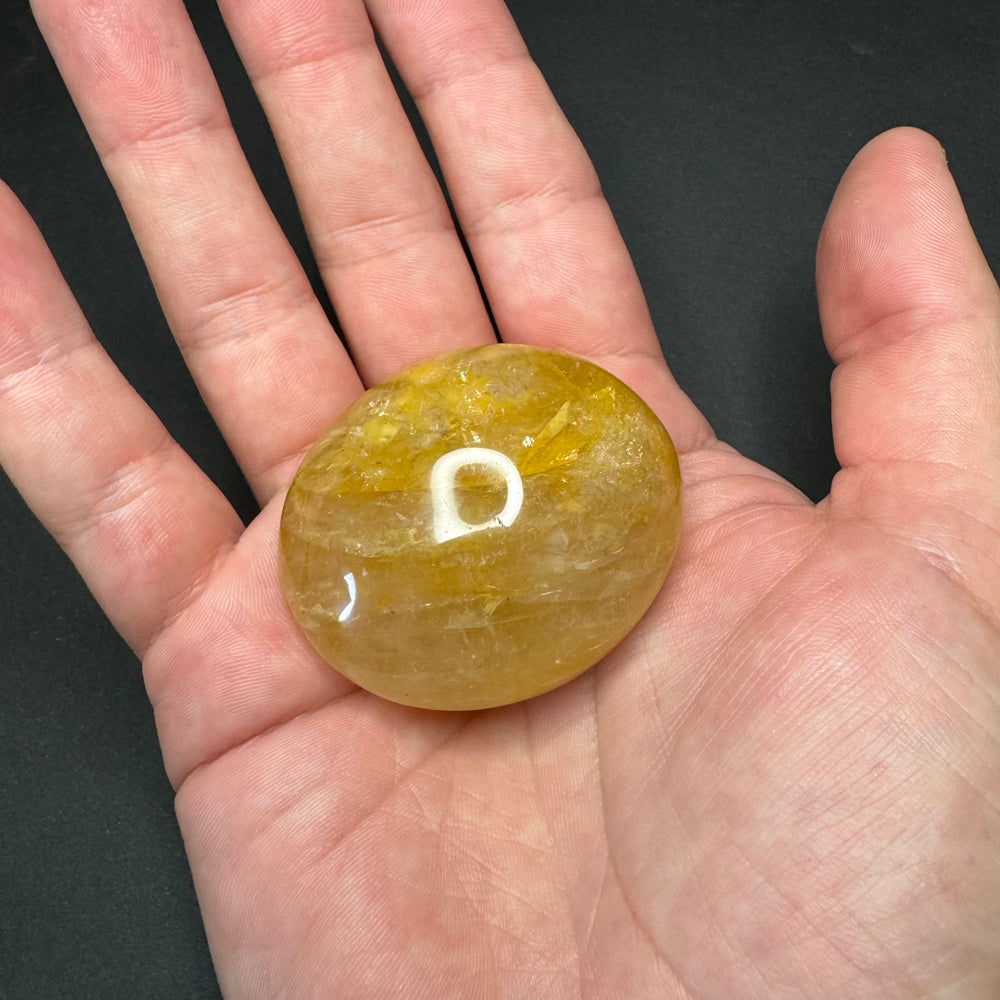 Golden Healer palm stone