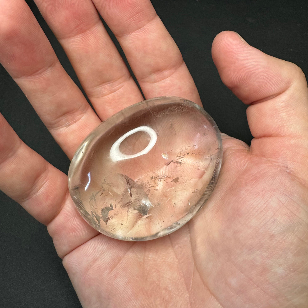 Clear Quartz palm stone